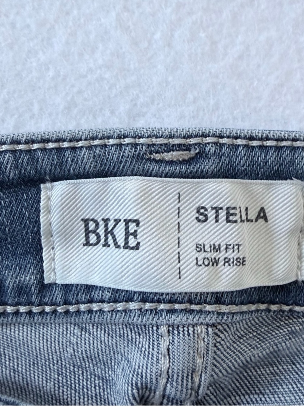 BKE Stella Light Wash Slim Fit Low Rise Denim Shorts - Picture 5 of 12